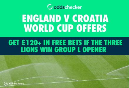 England v Croatia World Cup Offer: Get £120+ in Free Bets if The Three Lions Win Group L Opener