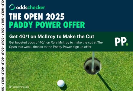 Get 40/1 on Rory McIlroy to Make the Cut at The Open with Paddy Power