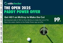 Get 40/1 on Rory McIlroy to Make the Cut at The Open with Paddy Power