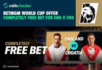 Claim a Completely Free Bet Builder for England v Croatia with BetMGM