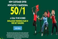 Paddy Power Champions League Offer: Get 50/1 on 1+ Goal in Newcastle v Barcelona