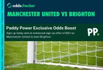 Manchester United vs Brighton: Get Man Utd to Win at Massive 60/1 with Paddy Power