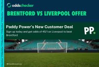 Brentford vs Liverpool Paddy Power Offer: Get Odds Boost of Liverpool to Win at 45/1