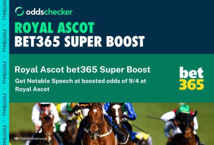 bet365 Super Boost: Boost Notable Speech to 9/4 on Day 1 of Royal Ascot