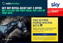 Place a £10 Bet on the First Race at Royal Ascot, Get £60 in Free Bets with Sky Bet