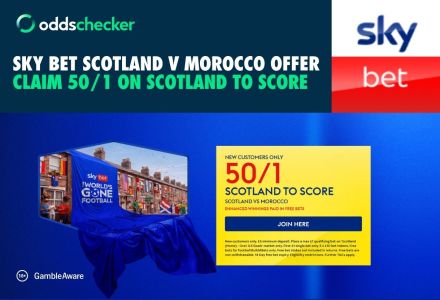 Sky Bet World Cup Offer: Get 50/1 on Scotland to Score v Morocco