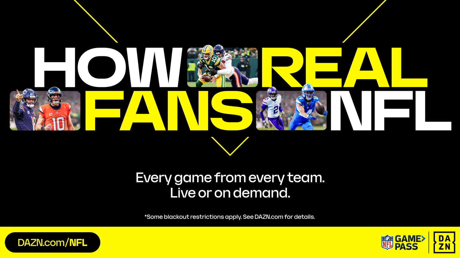 DAZN NFL Game Pass: Watch Bills vs Lions plus Every NFL Game this ...