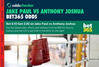 Jake Paul vs Anthony Joshua bet365 Odds: Markets, Offers and Best Bets on Paul v AJ
