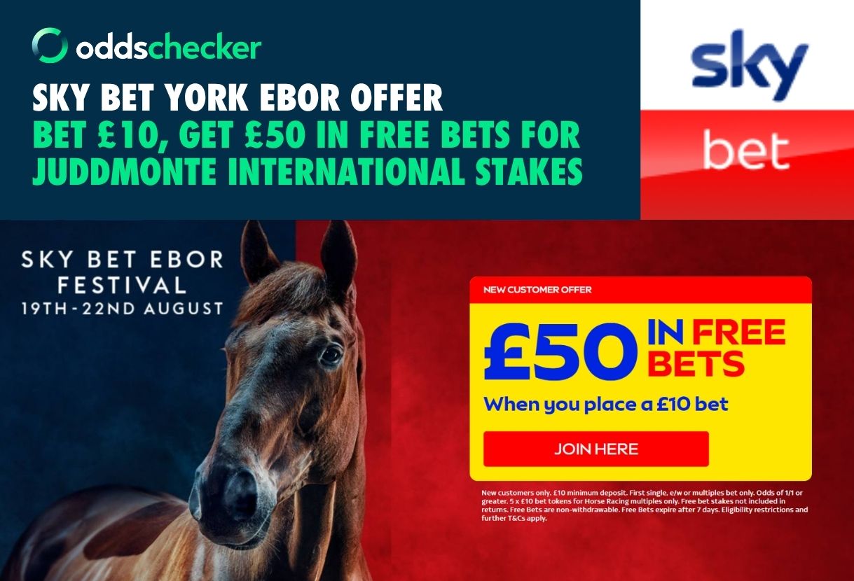 Sky Bet York Ebor Offer: Bet £10, Get £50 for the Juddmonte International Stakes