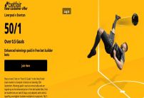 Betfair Sign Up Offer: Get 50/1 on 1+ Goal Scored in Liverpool v Everton
