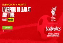 Ladbrokes Liverpool v Man United Offer: Get 40/1 on Liverpool to Lead at Any Time