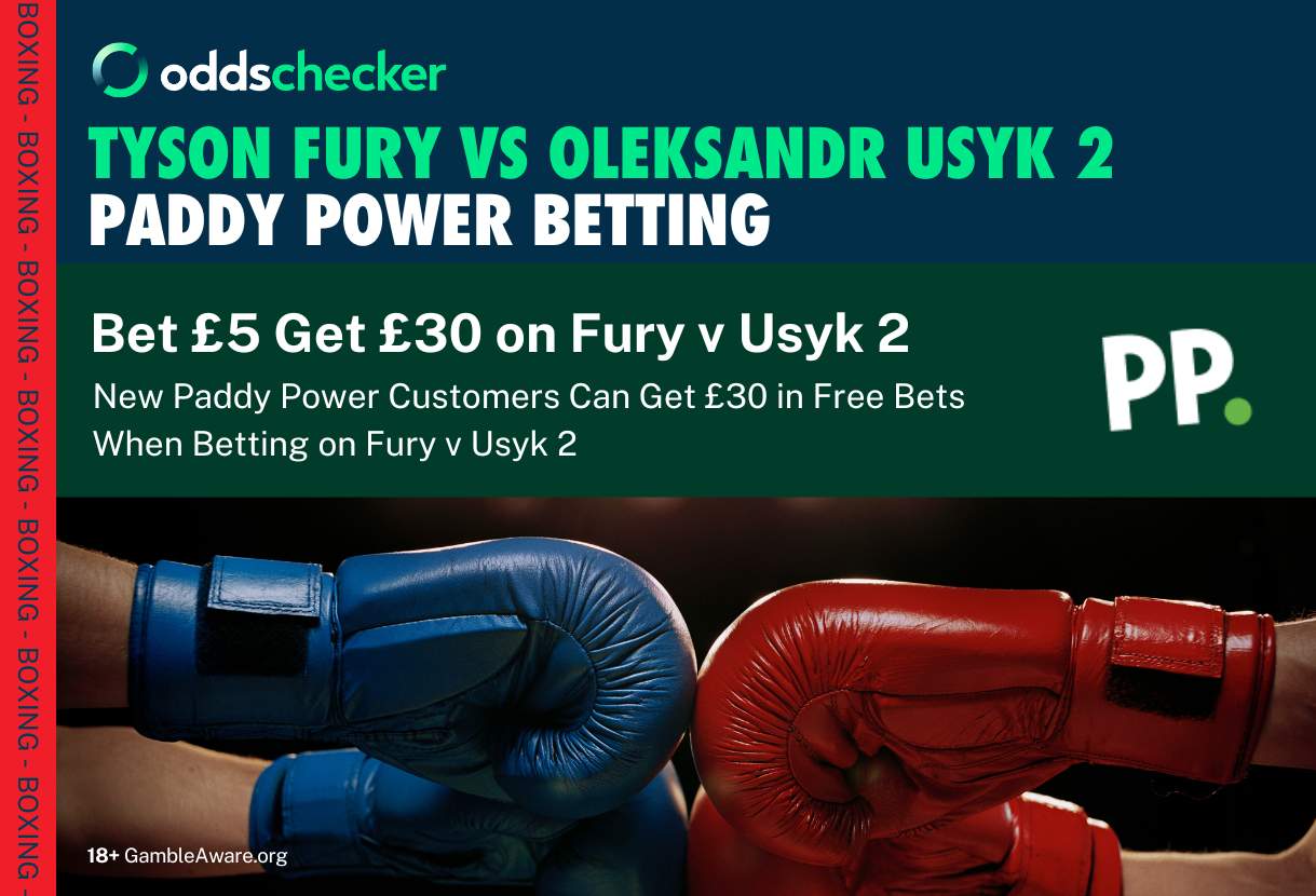 Paddy Power Tyson Fury v Oleksandr Usyk 2 Betting: Offers and Betting Markets