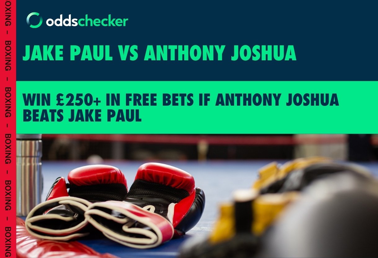 Get £250+ in free bets for Anthony Joshua beating Jake Paul