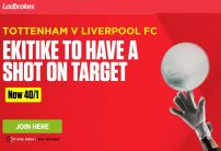 Ladbrokes Tottenham v Liverpool Offer: Get 40/1 on Ekitike to Have A Shot on Target