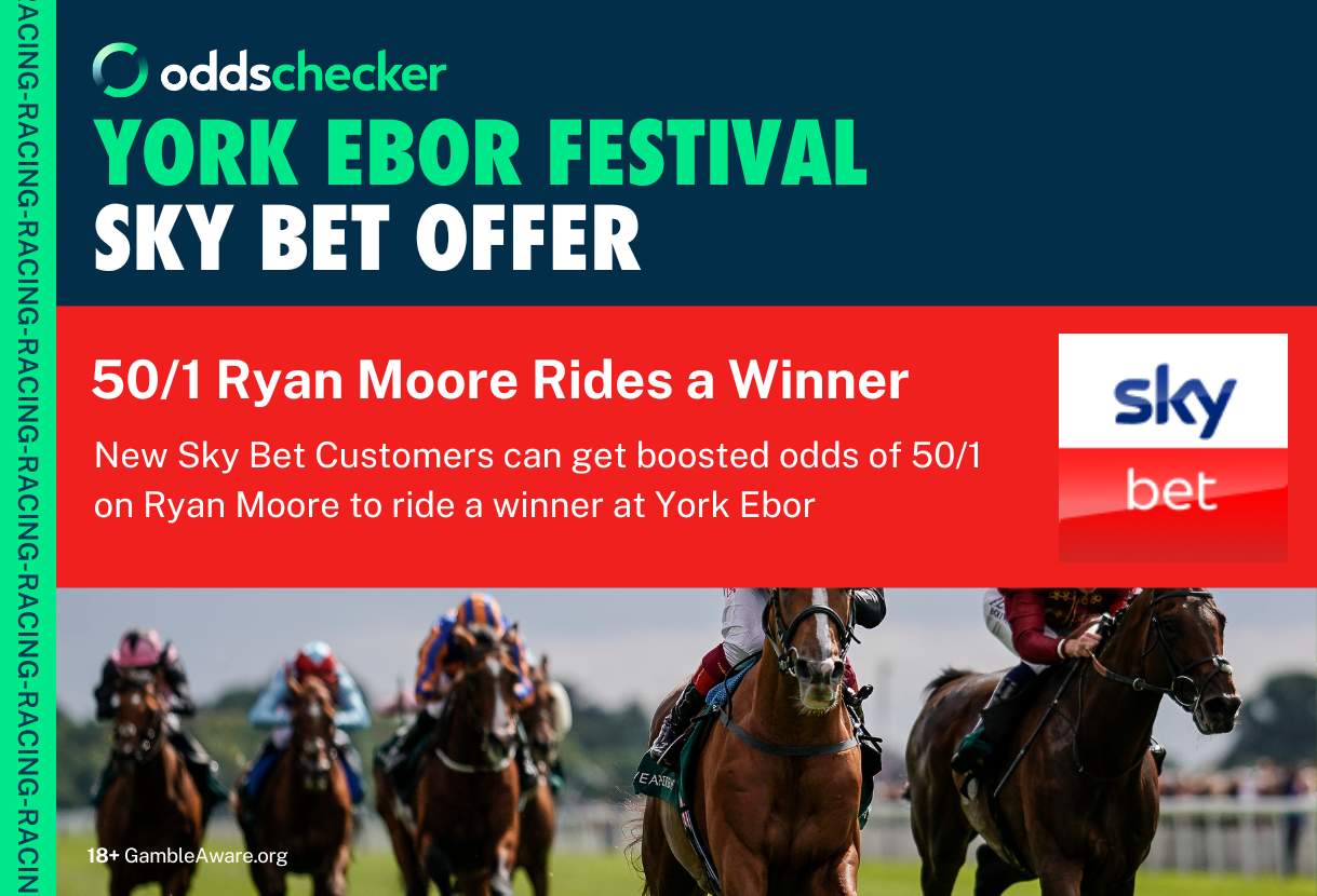 Sky Bet Ebor Festival Promotion: Get 50/1 Odds That Ryan Moore Rides a Winner at York
