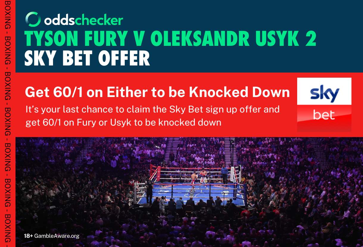 Fury v Usyk Sky Bet Sign Up Offer: Last Chance to Get 60/1 Odds on Either Fighter to be Knocked Down