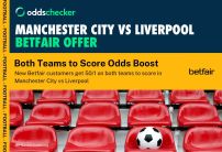 How to Bet on Manchester City vs Liverpool with Betfair: 50/1 on Both Teams to Score