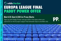Bet on the Europa League Final With Paddy Power: Odds, Offers and Markets on Tottenham v Man United