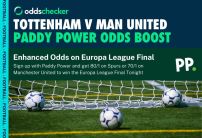 Paddy Power Europa League Final Odds Boost: Claim 70/1 on Man United or 80/1 on Spurs to Win in Bilbao