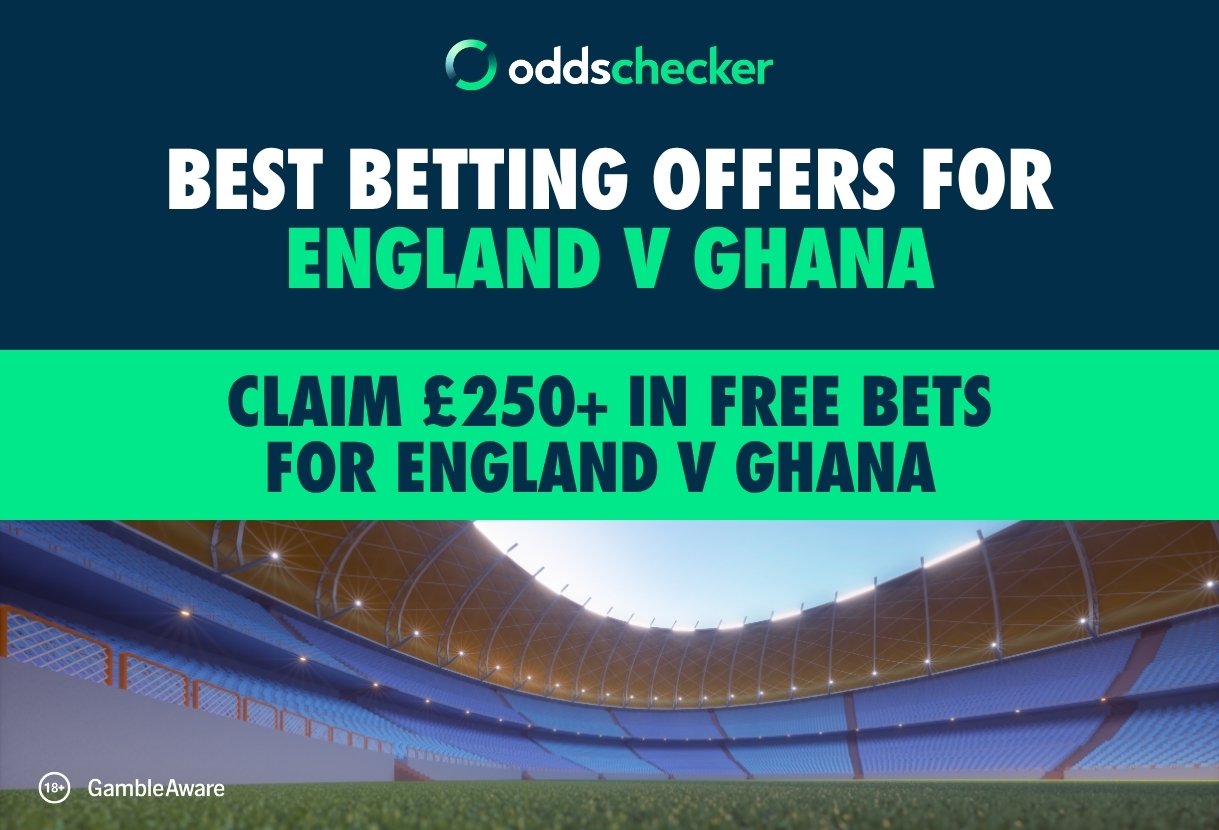 Claim £250+ in Free Bets for England v Ghana with the Top World Cup Betting Offers