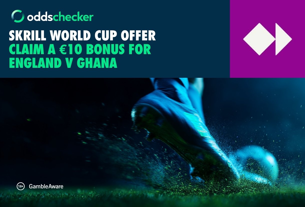 Skrill Welcome Offer: Claim a £10 Bonus for England v Ghana
