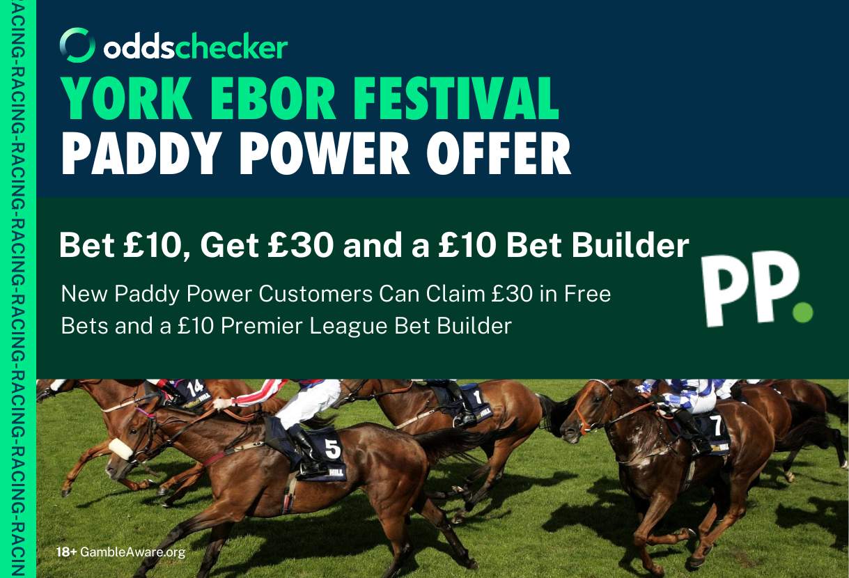 Paddy Power York Ebor Festival Offer: Bet £10, Get £30 in Free Bets Plus a Free £10 Bet Builder