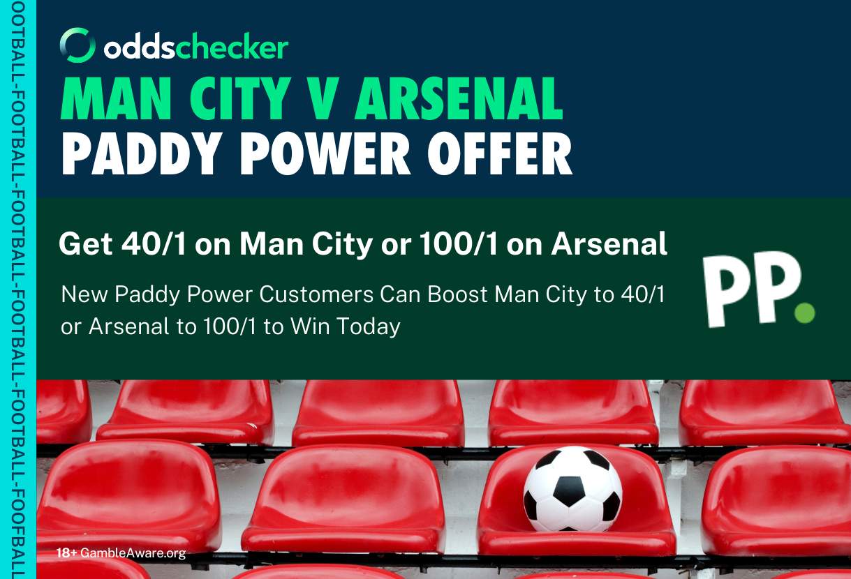 Paddy Power Offer: Get 40/1 on Man City or 100/1 on Arsenal on Super Sunday