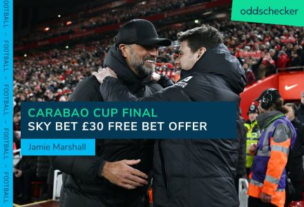 Sky Bet Football: Get £30 in Free Bets for the Liverpool vs Chelsea Carabao Cup Final