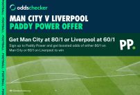 Paddy Power Sign Up Offer: Get Man City at 80/1 or Liverpool to Win at 60/1 Today