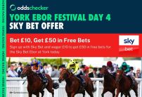 Sky Bet York Ebor Offer: Bet £10 Get £50 in Free Bets for Day 4 of the Festival