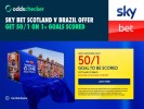 Sky Bet World Cup Promo: Get 50/1 on a Goal to be Scored in Scotland v Brazil