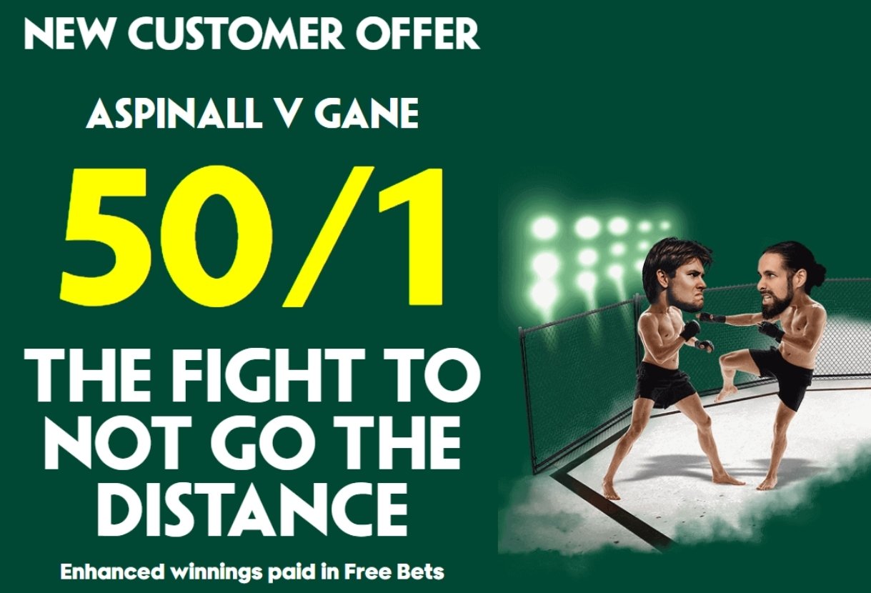 Paddy Power UFC 321 Offer: Get 50/1 on Aspinall v Gane to Not Go the Distance