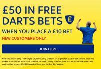 Bet £10 on the World Darts Championship, Get £50 in Free Bets with Sky Bet