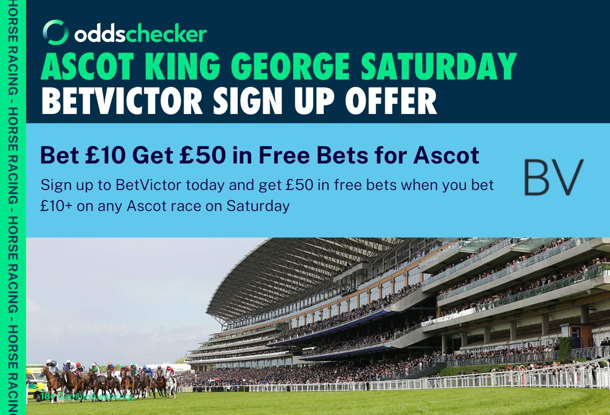 BetVictor Ascot Offer: Bet £10 on any Ascot Race Today, Get £50 in Bonuses