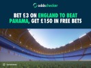 Bet £3 on England to Beat Panama, Get £150 in Free Bets for 2026 World Cup