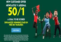 Paddy Power Newcastle v Arsenal Offer: Get 50/1 on 1+ Goal Scored