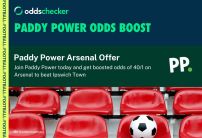 Paddy Power's Arsenal vs Ipswich Sign Up Offer: Get 30/1 on Arsenal to Beat Ipswich