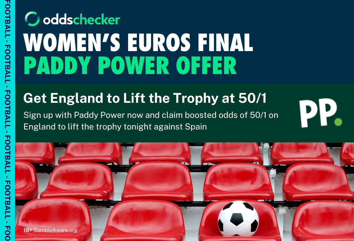 England vs Spain Offer: Get 50/1 on the Lionesses to Win the Women's Euros Final with Paddy Power