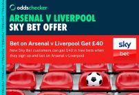 Sky Bet Sign Up Offer: Bet on Arsenal v Liverpool and Get £40 in Free Bets