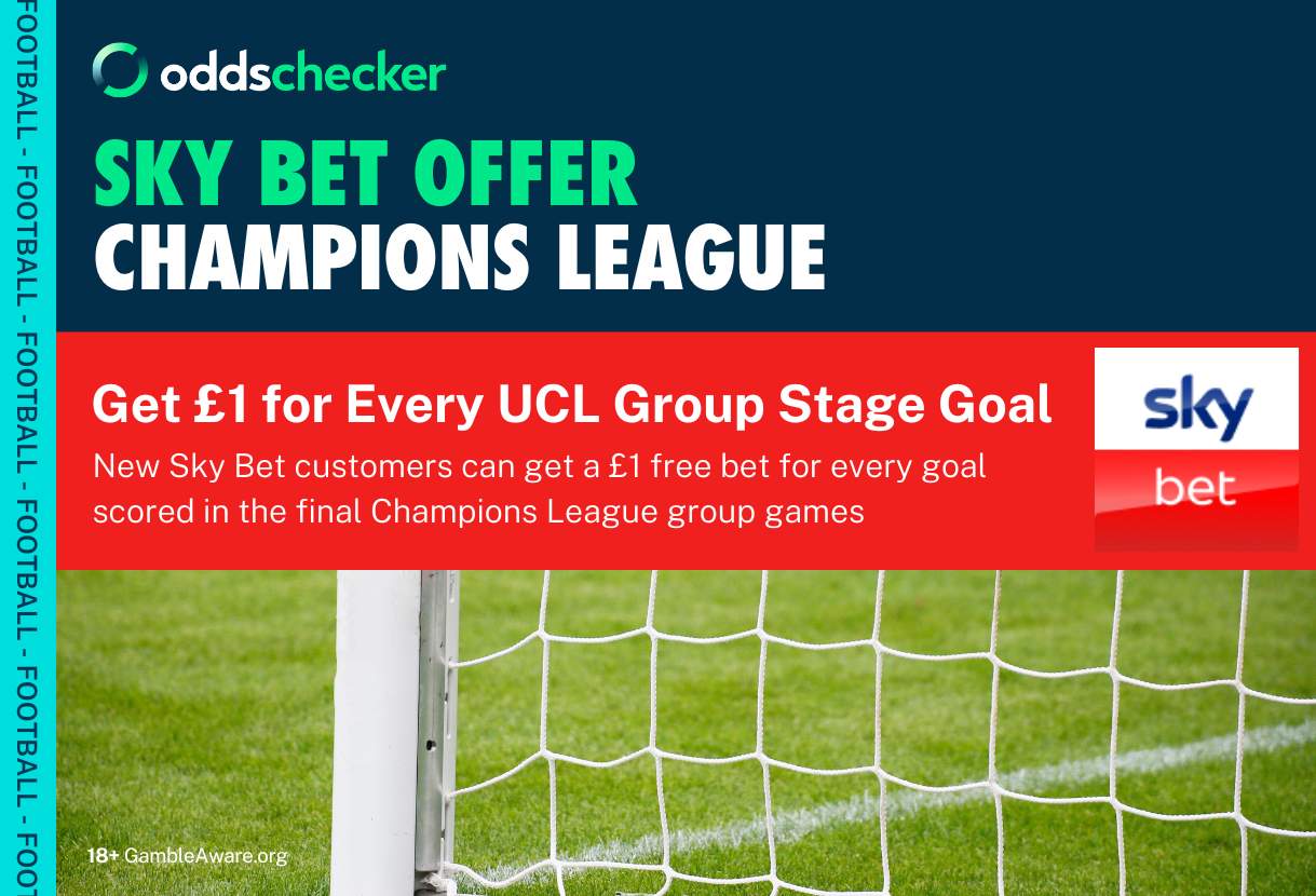 Sky Bet Sign Up Offer: Get a £1 Free Bet for Every Goal Scored in the Champions League