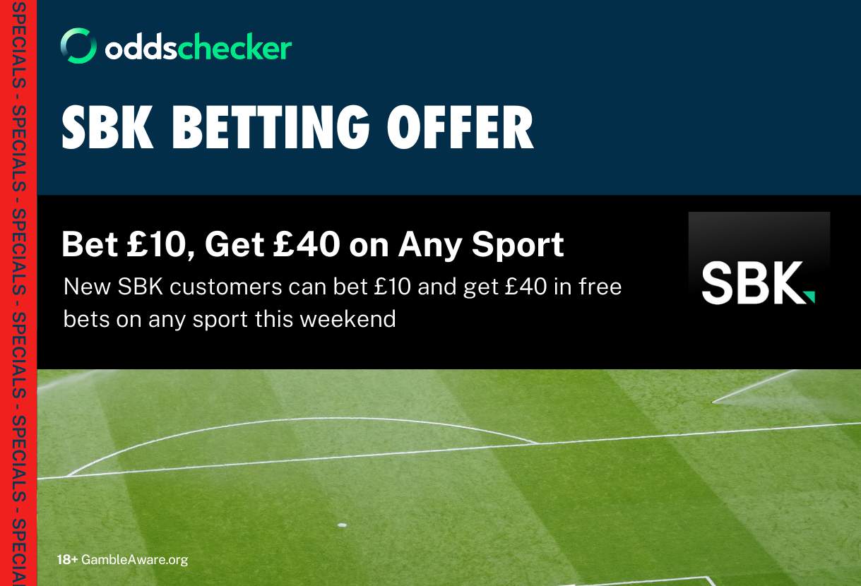 SBK Betting Offer: Bet £10, Get £40 on Any Sport This Weekend
