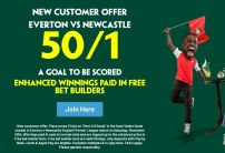 Everton v Newcastle Offer: Get 50/1 on a Goal to be Scored with Paddy Power