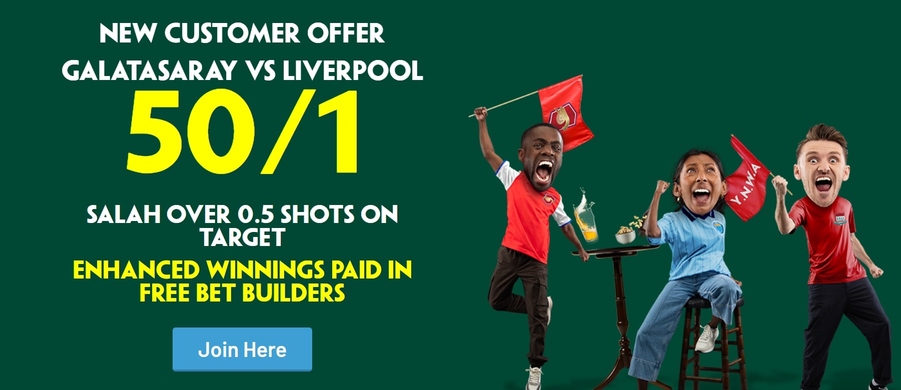 Galatasaray v Liverpool Paddy Power Offer: 50/1 Salah to Have a Shot On Target