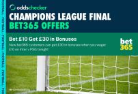 Bet on the Champions League Final With bet365: Odds, Offers and Markets on PSG v Inter