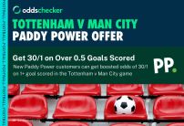 Paddy Power Odds Boost: Get 30/1 on a Goal to be Scored in Tottenham v Man City 