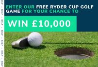 Pick the Top 5 Point Scorers at the Ryder Cup for a chance to win £10,000