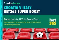 Croatia v Italy bet365 Super Boost: Italy to Score First Was 8/11 Now 11/8