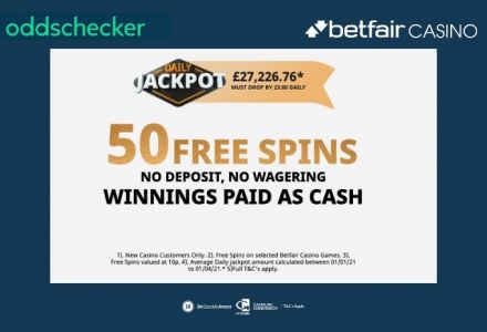 Bet365 Casino Bonus - Stake £10 get 50 free spins at Bet365