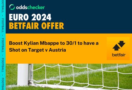 Betfair Sign Up Offer: Get 30/1 Odds on Kylian Mbappe 1+ Shot on Target v Austria