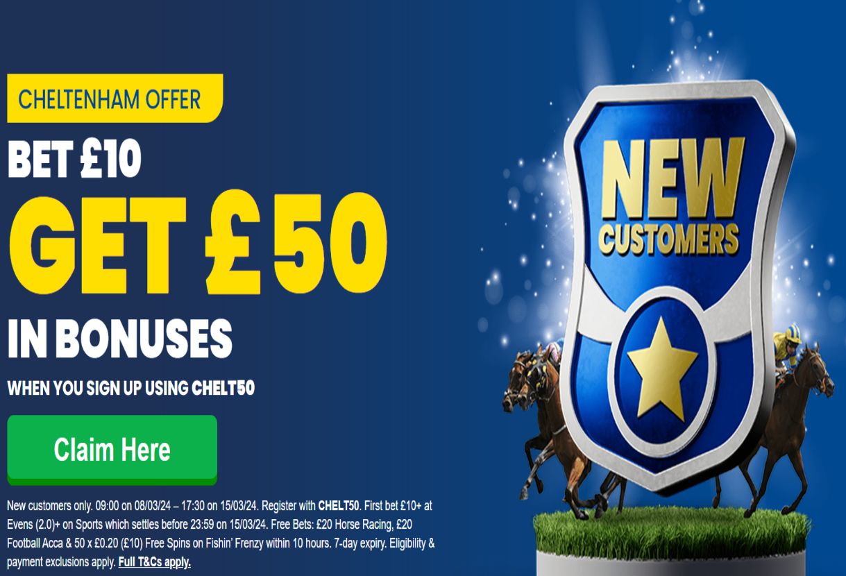 Betfred Cheltenham Offer: Bet £10, Get £50 on Galopin Des Champs in the Gold Cup